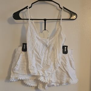 White Lace Sleepwear Set